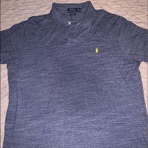Ralph Lauren polo shirt sleeve.